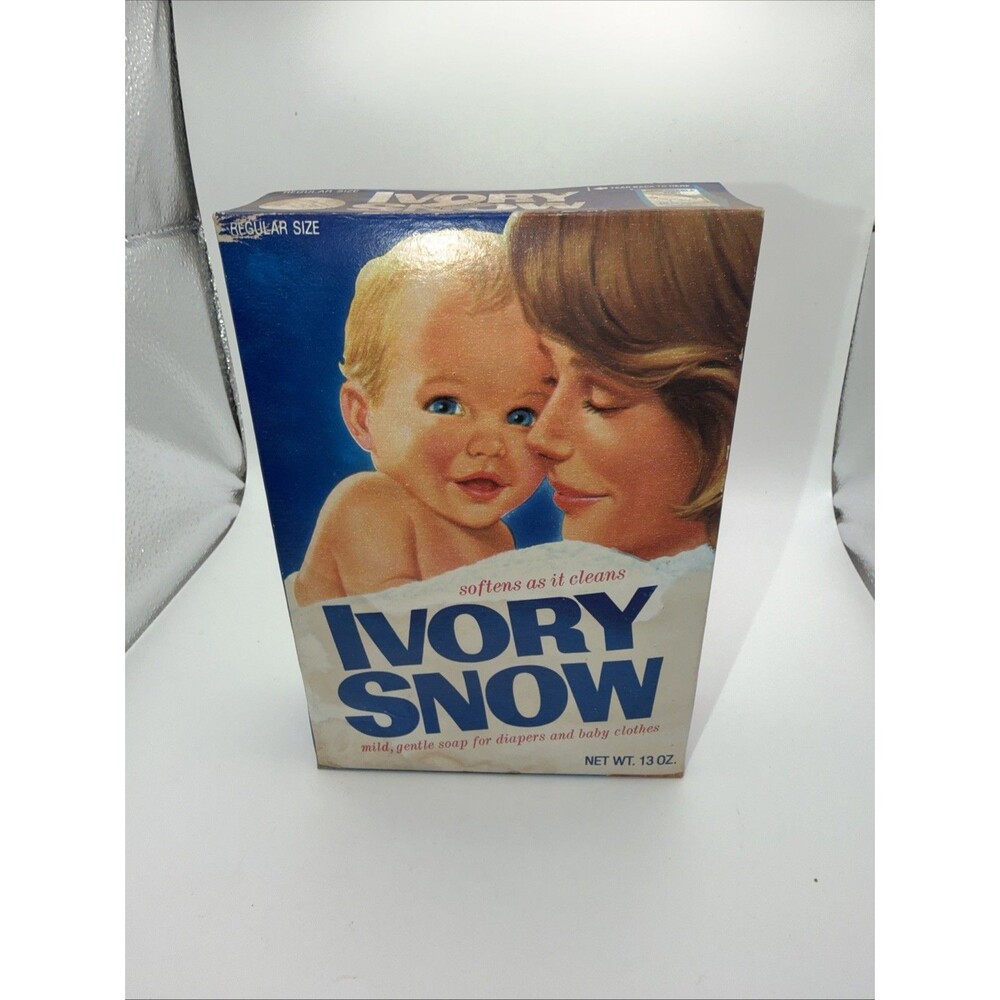Vintage IVORY SNOW Box Full Never Used Sealed Advertising Prop Soap